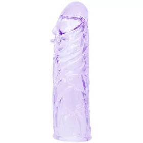   BAILE - púder rózsaszín péniszborító, rugalmas szilikon 13 cm