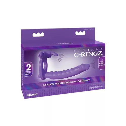 FANTASY C-RINGZ – prémium szilikon dupla vibrátor