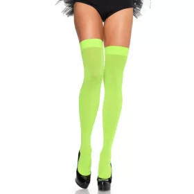 Nylon über dem Knie – NEONGRÜN – O/S – STRÜMPFE