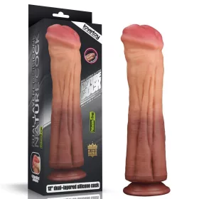12'' Doppelschichtiger Platin-Silikon-Cock