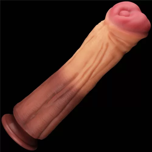 12'' Doppelschichtiger Platin-Silikon-Cock