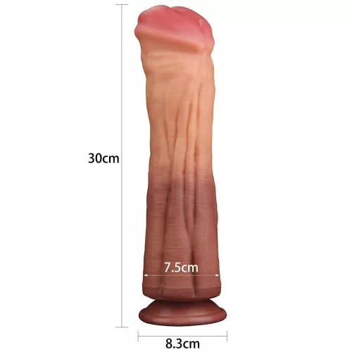 12'' Doppelschichtiger Platin-Silikon-Cock