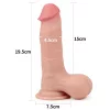 7,8' Sliding Skin Dual Layer Dong – ganzer Hoden