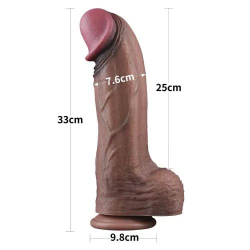 13'' Doppelschichtiger Silikon-Schwanz XXL