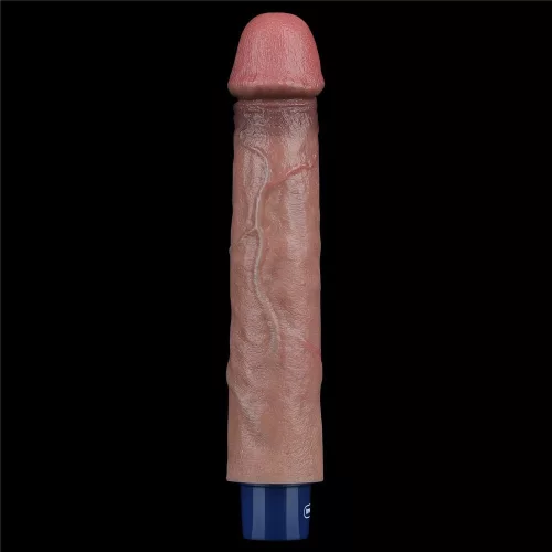 9" REAL SOFTEE Rechargeable Silicone Vibrating Dildo