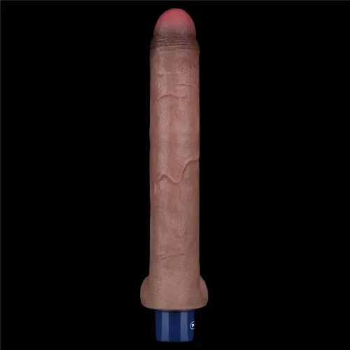 10.5" REAL SOFTEE Rechargeable Silicone Vibrating Dildo