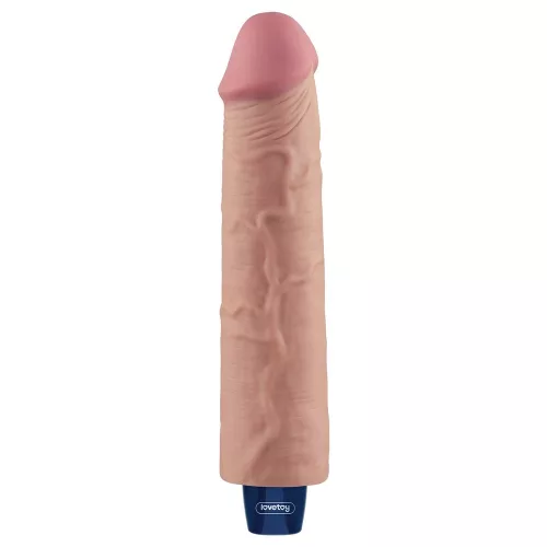 9.5" REAL SOFTEE Rechargeable Vibrating Dildo(Flesh)