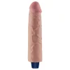 9.5" REAL SOFTEE Rechargeable Vibrating Dildo(Flesh)