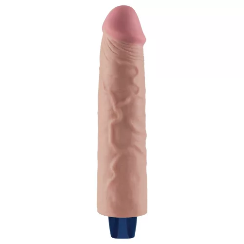 9.5" REAL SOFTEE Rechargeable Vibrating Dildo(Flesh)