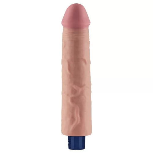 9.5" REAL SOFTEE Rechargeable Vibrating Dildo(Flesh)
