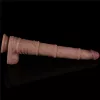 16'' Dual Layered Bendable Silicone Cock XXL(Flesh)