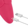 Flicker wiederaufladbarer Vibrator Rose Red