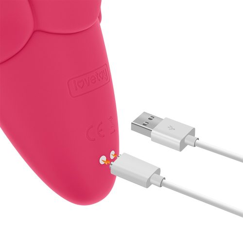 Flicker wiederaufladbarer Vibrator Rose Red