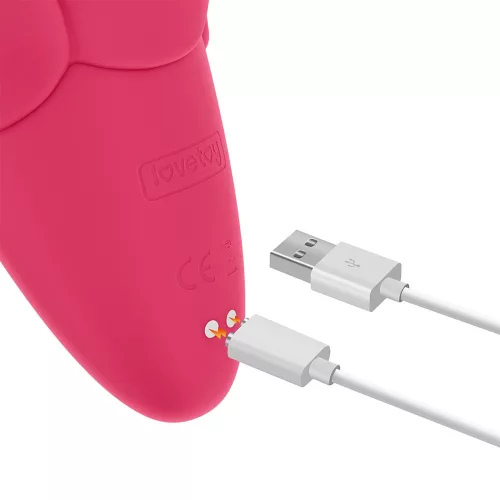 Flicker Rechargeable Vibrator Rose Red