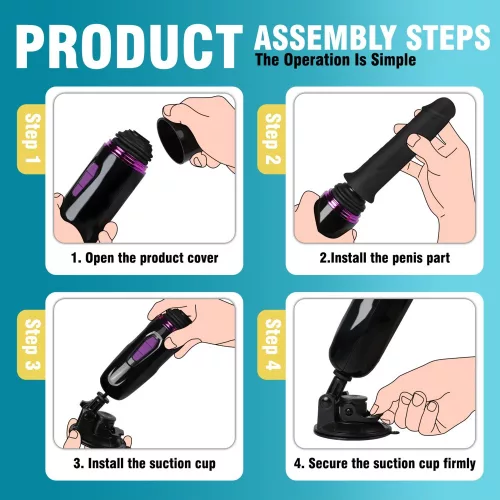 Hiram hand-free thrusting pocket dildo machine