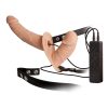 DOUBLE THRUSTER-VIBE MIT HARNESS-FLESH