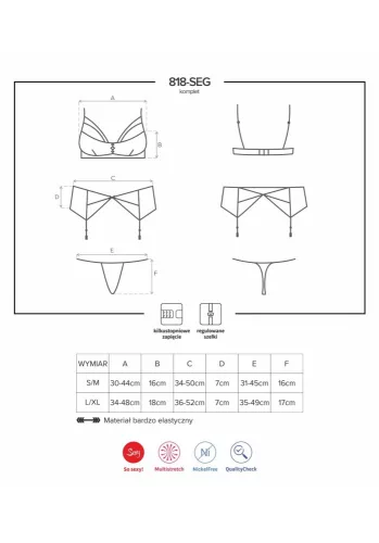 818-SEG-1 3 pcs set  S/M