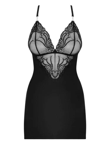 828-CHE-1 chemise & thong  S/M