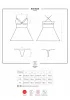 838-BAB-3 babydoll & thong red  S/M