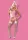Bunny suit 4 pcs costume pink  S/M