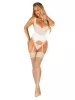 Amor Blanco underwire corset & thong white L/XL