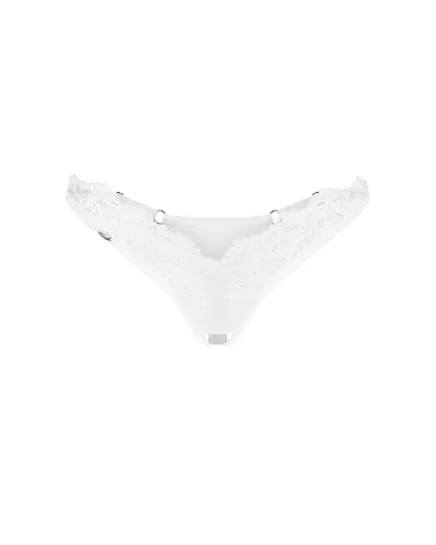 Arrowel White crotchless thong L/XL