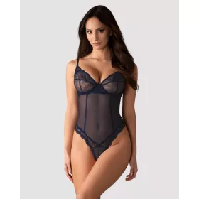 Nightly Blue crotchless teddy XS/S