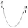 Alligator Nipple Clamps  Silver