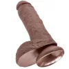8" Cock with Balls  Brown