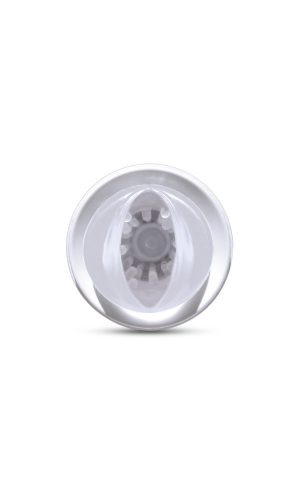 Wiederaufladbare Roto-Bator Muschi Weiß/Klar/Multi