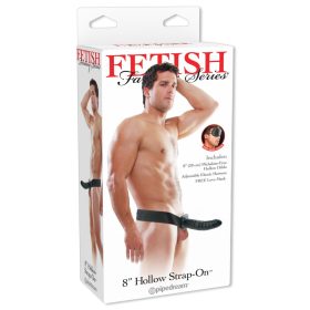 8" Hohl Strap-On Schwarz