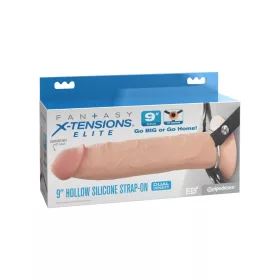 9" Silicone Hollow Strap-On Dual Density