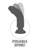 10" Vibrating Cock with Balls  Light