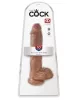 10" Cock with Balls  Tan