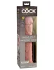 11" Dual Density Silicone Cock  Light