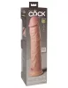11" Dual Density Silicone Cock  Light