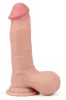 7.8'' Sliding Skin Dual Layer Dong - Whole Testicle
