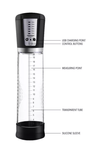 Automatikus péniszpumpa 20 x 6 cm