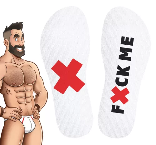 Fuck Me SneakXX – érzéki fehér zoknik prémium kényelemben