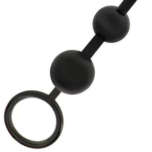 ADDICTED TOYS – 29 cm-es fekete anális gyöngyök