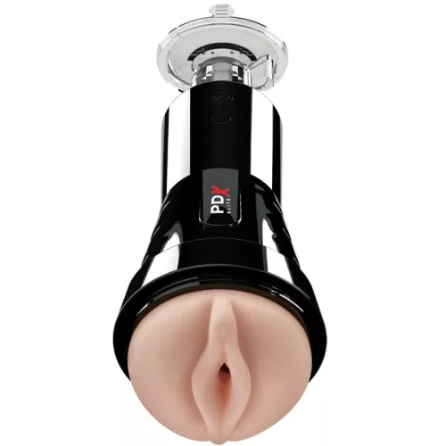 Cock Compressor Vibrating Stroker   Light/Black