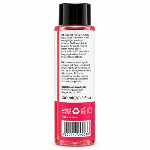 Szexvitál Epres, melegítő hatású masszázsgél – 100 ml