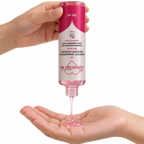 Szexvitál Epres, melegítő hatású masszázsgél – 100 ml