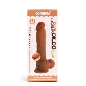 X-MEN 8,4 Zoll Doppelschicht-Dildo Brown_B0O50_1