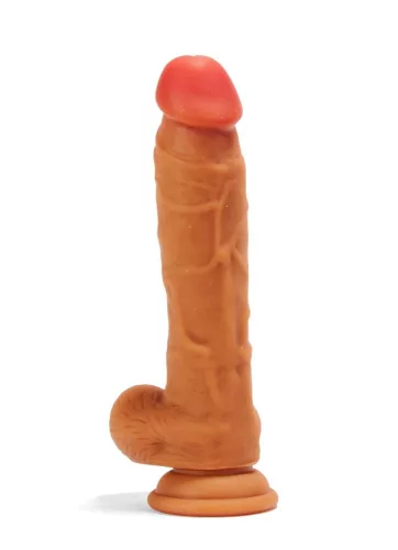X-MEN 8,4 Zoll Doppelschicht-Dildo Brown_B0O50_1