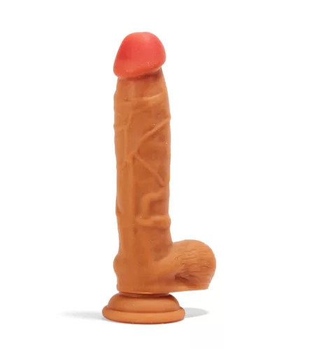 X-MEN 8,4 Zoll Doppelschicht-Dildo Brown_B0O50_1